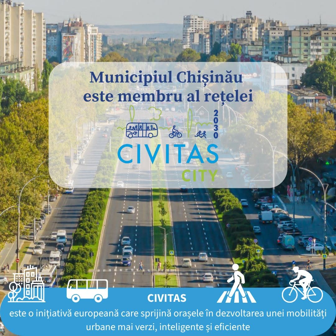 Кишинэу присоединяется к сети CIVITAS и укрепляет курс на устойчивую городскую мобильность